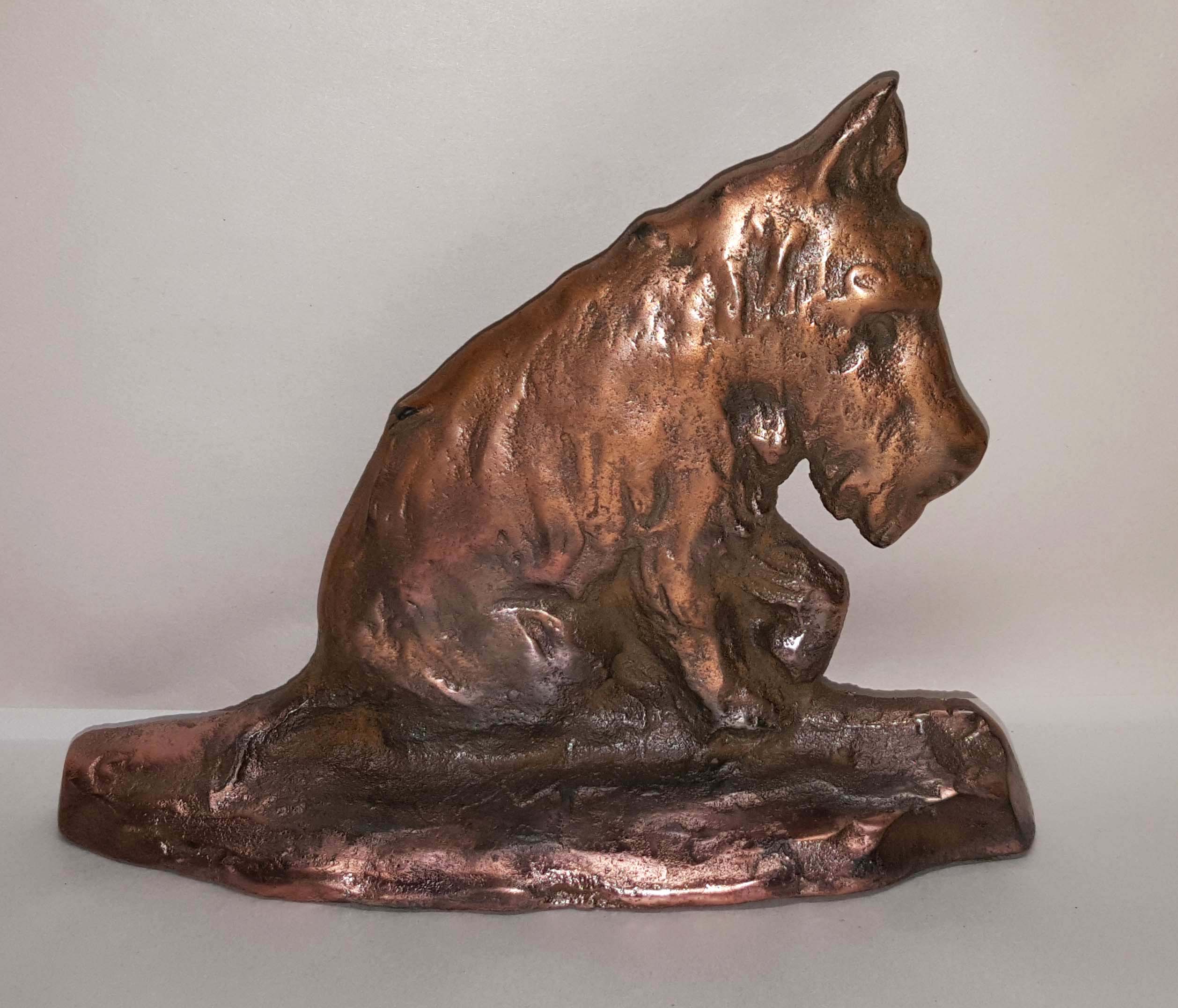 COPPER SCOTTIE DOORSTOP