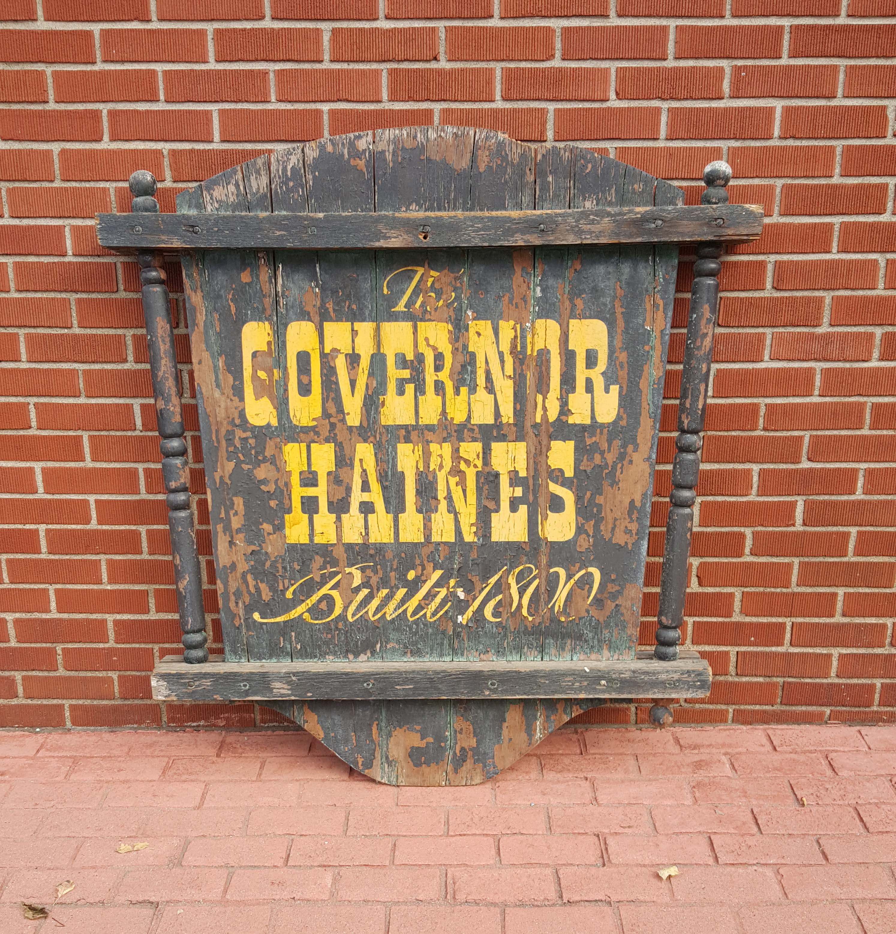 ORIGINAL GOVERNOR HAINES SIGN