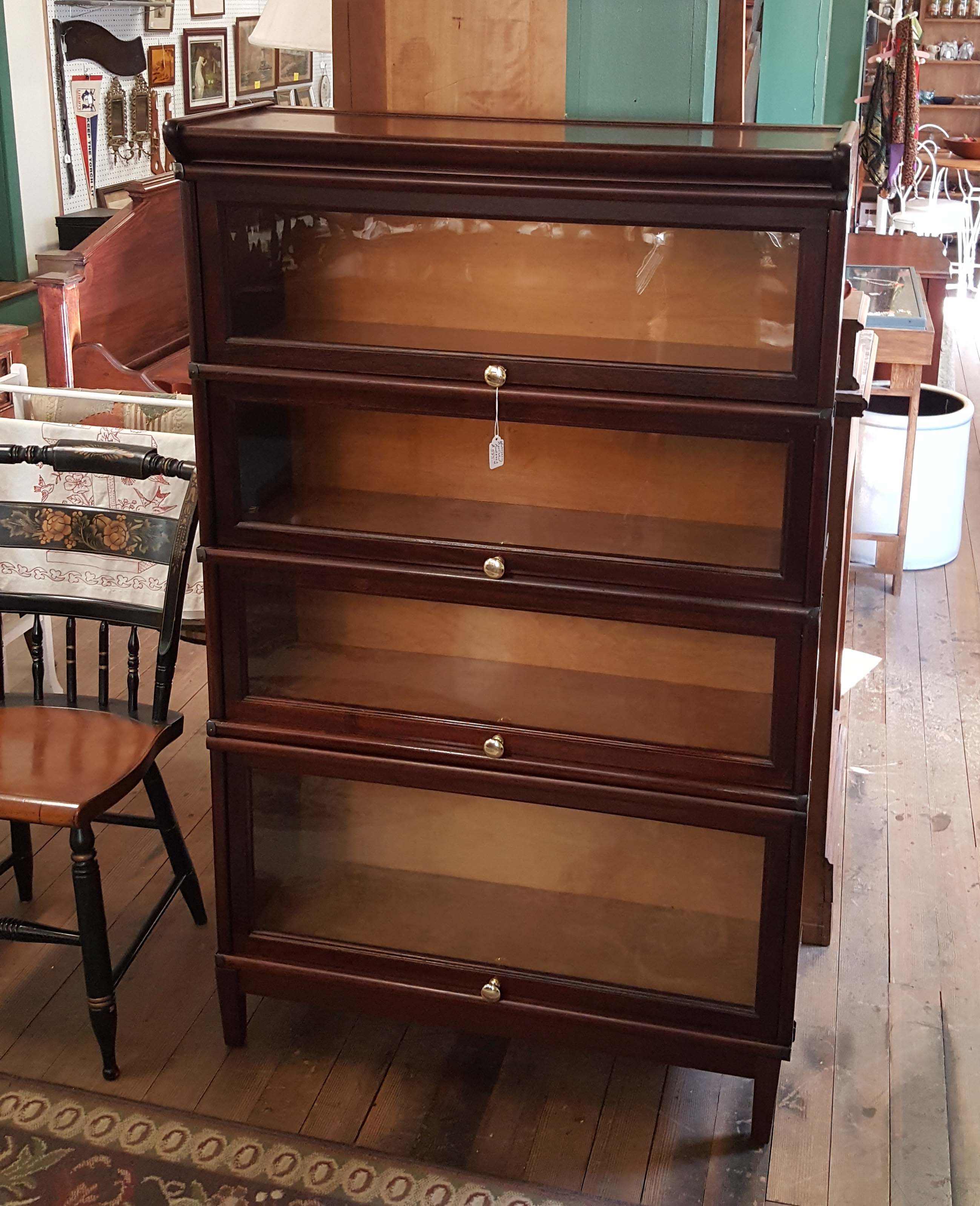 MAHOGANY BARRISTER BOOKCASE