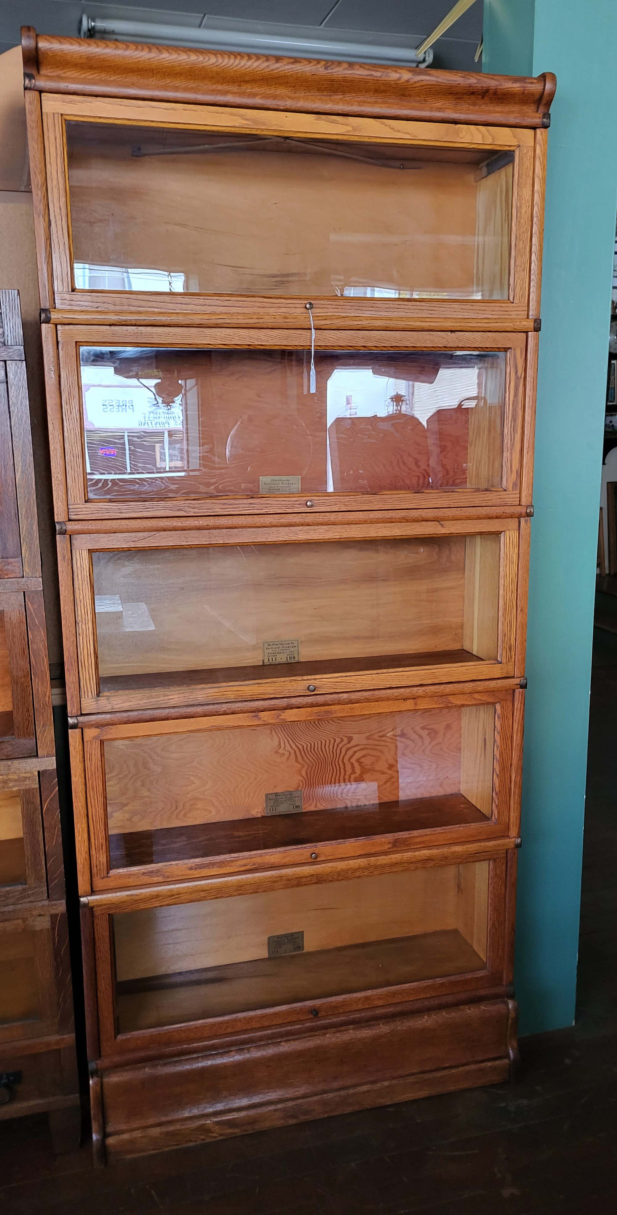 GLOBE WERNIEKE OAK BOOKCASE