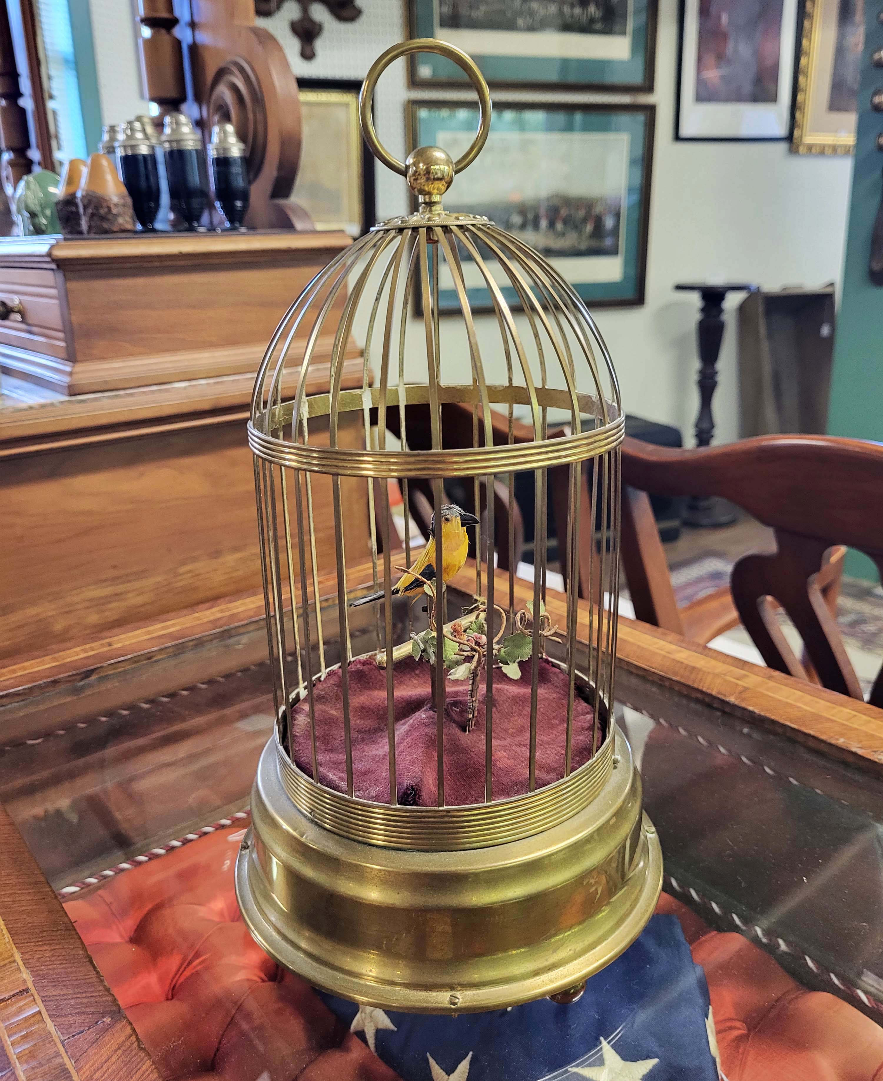 GERMAN SINGING BIRD IN CAGE