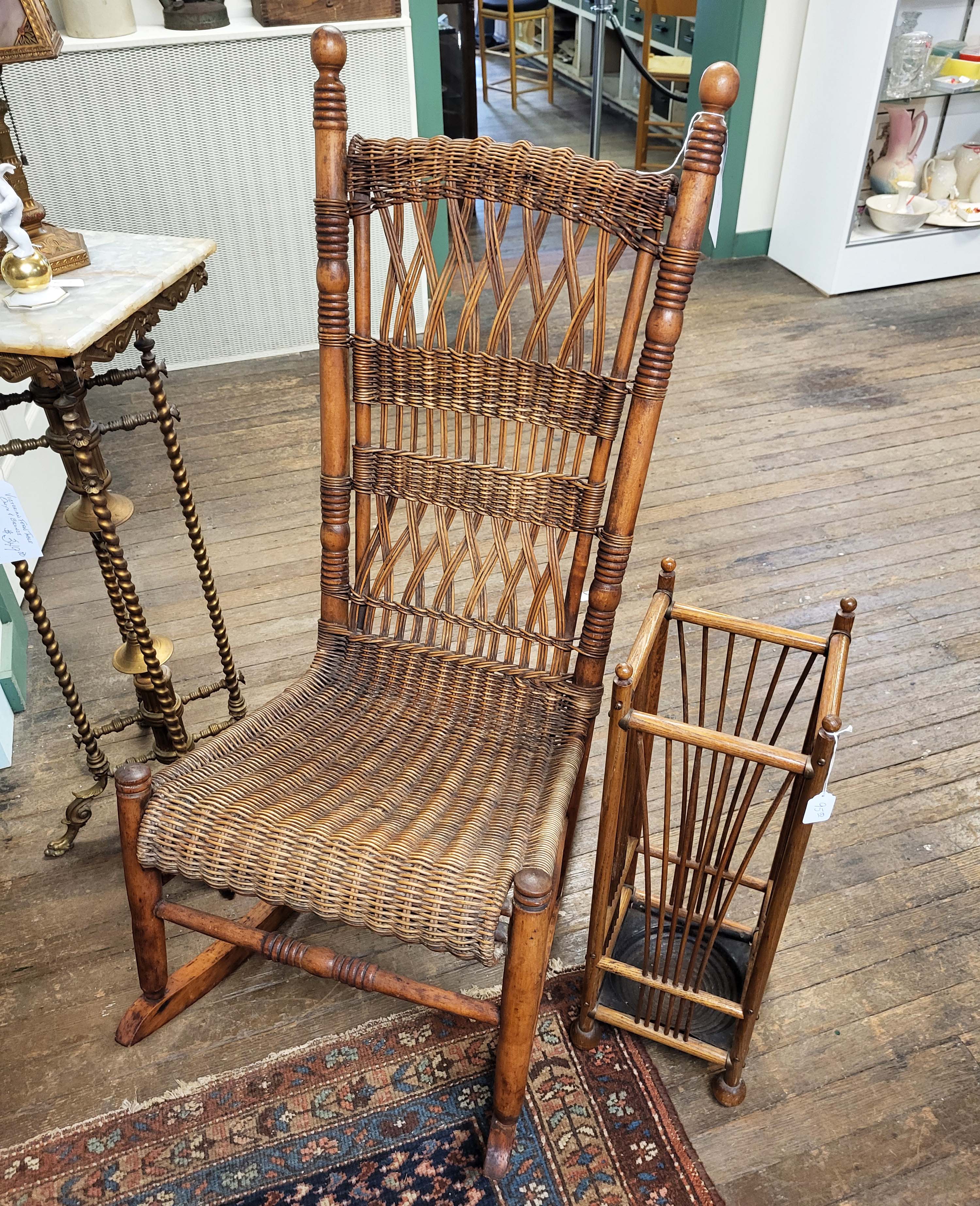 WICKER ROCKER