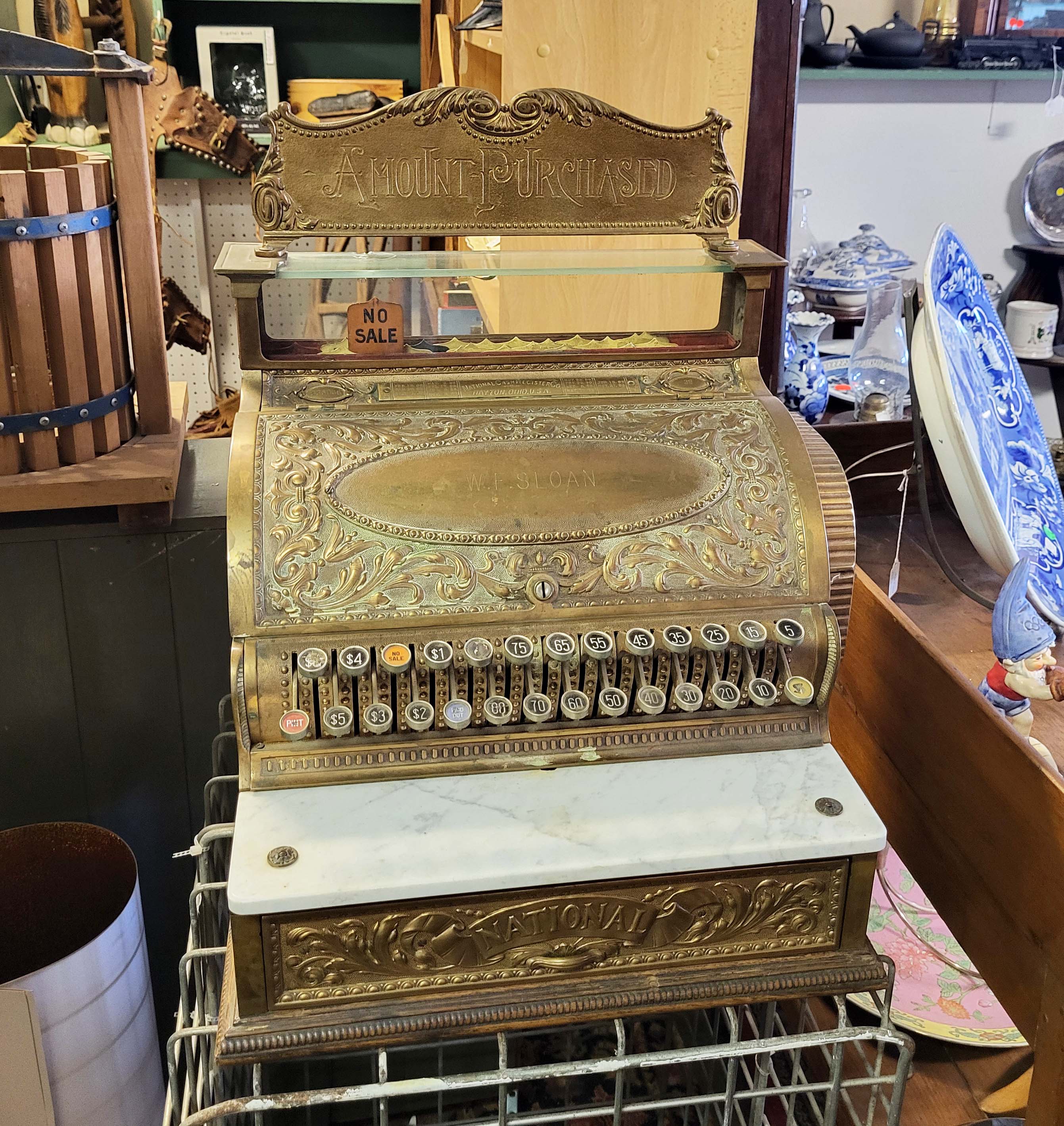 national brass cash register