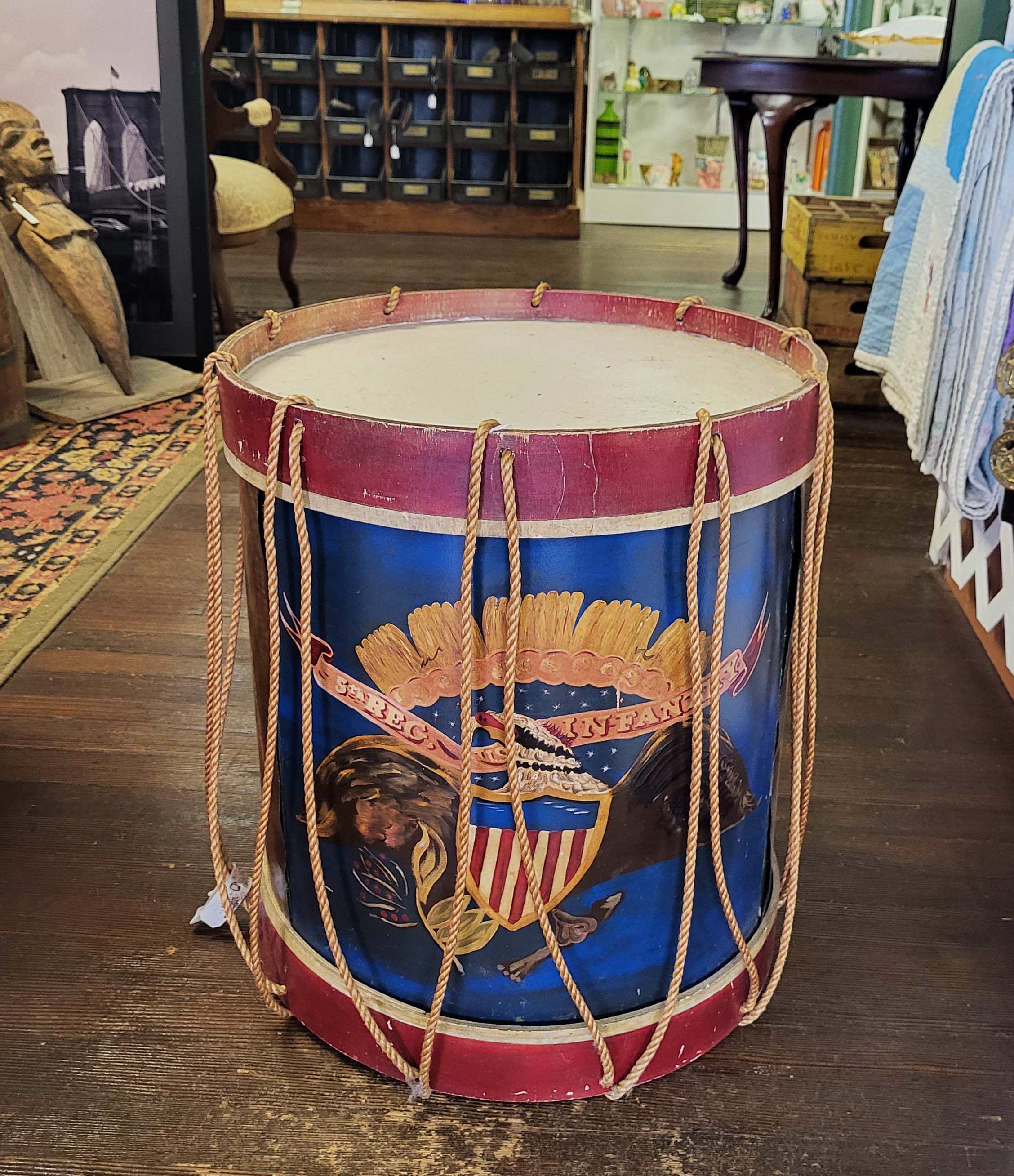 CIVIL WAR STYLE DRUM TABLE