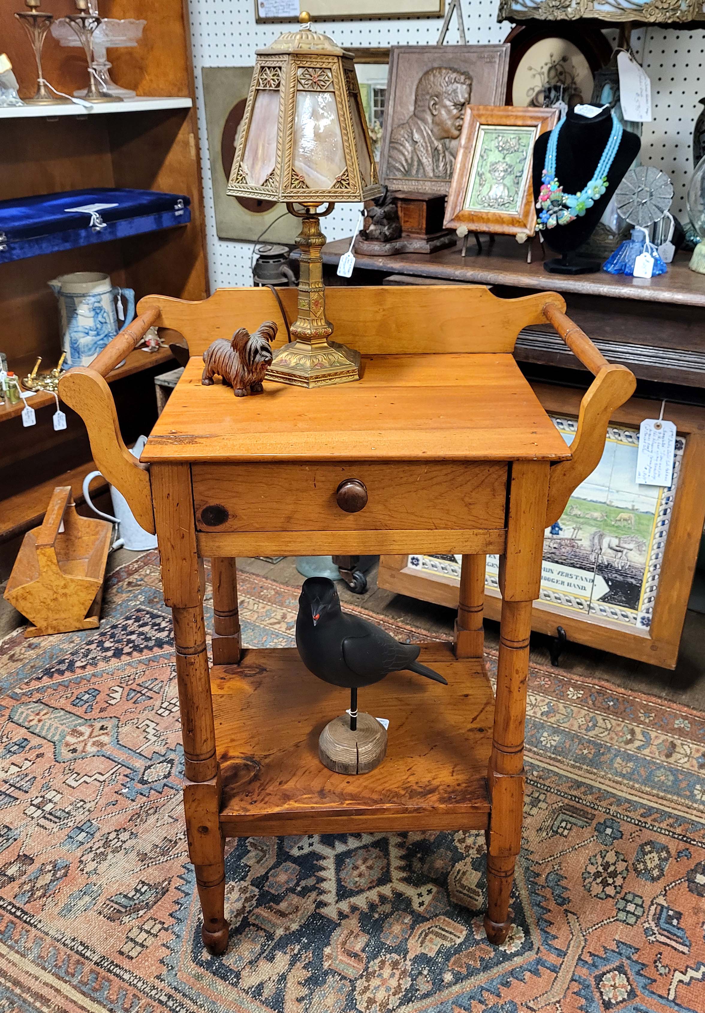 ANTIQUE PINE WASHSTAND