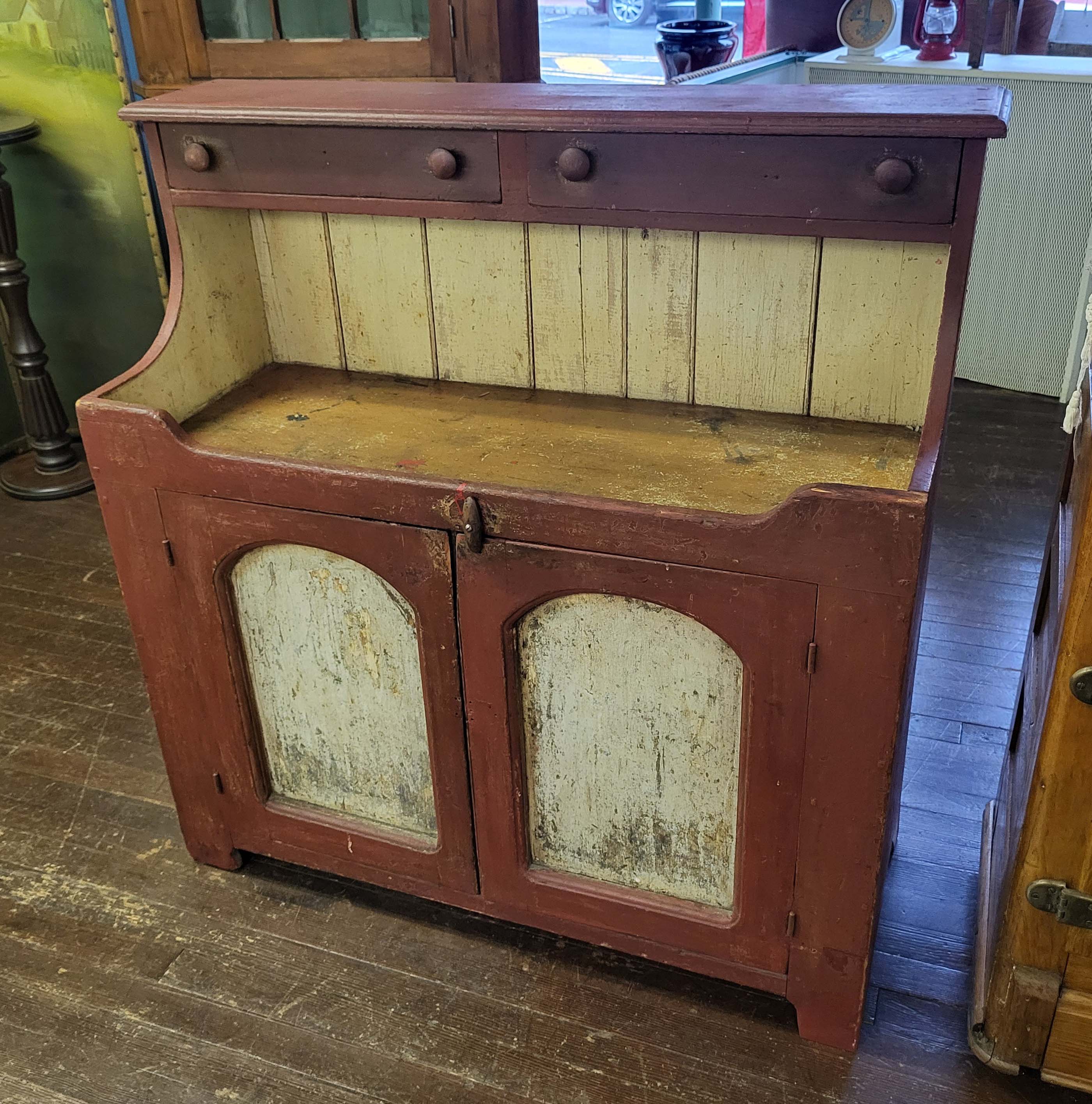 ANTIQUE PAINTED DRYSINK