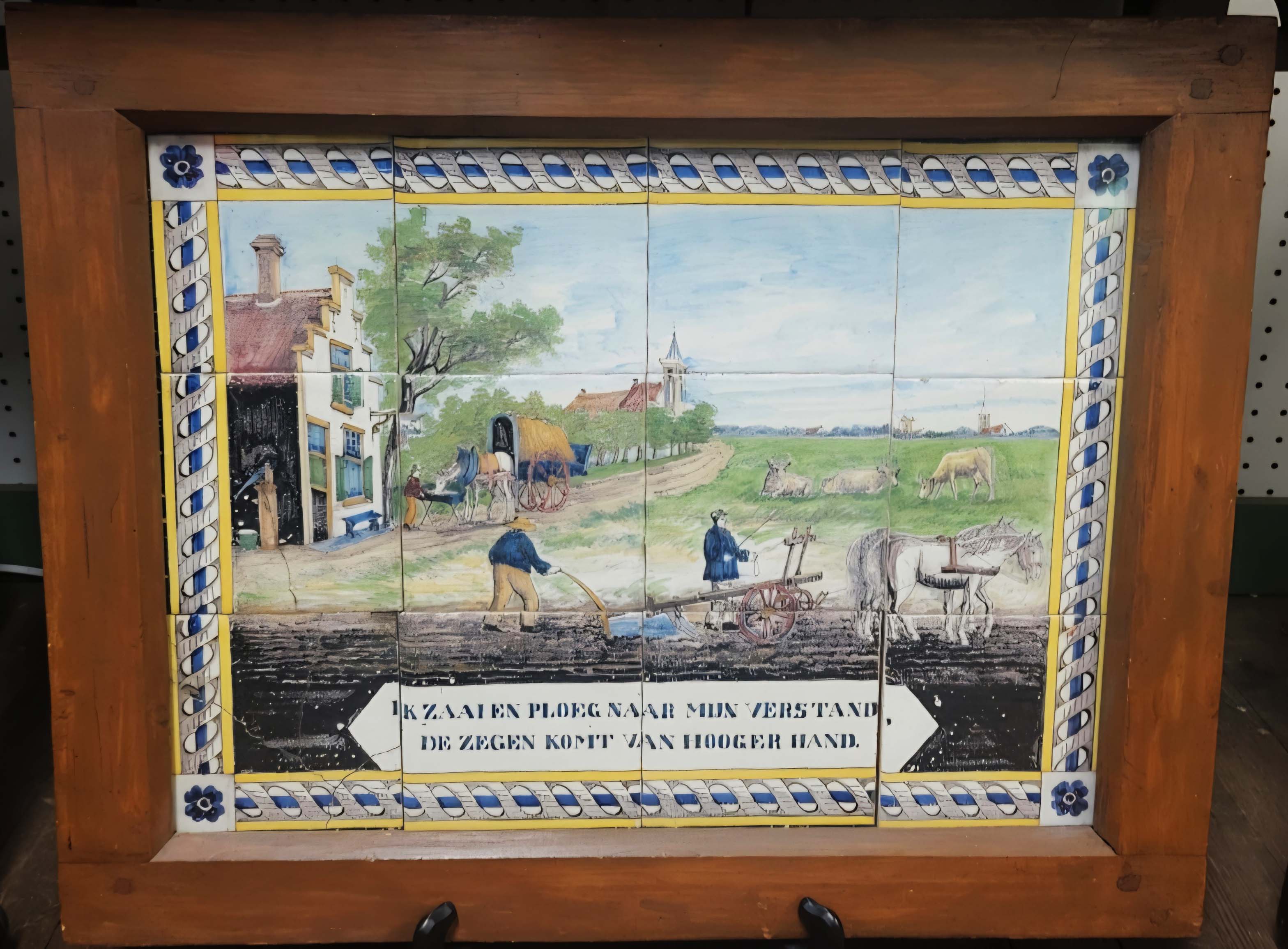 DUTCH DELFT TILE TABLEAU